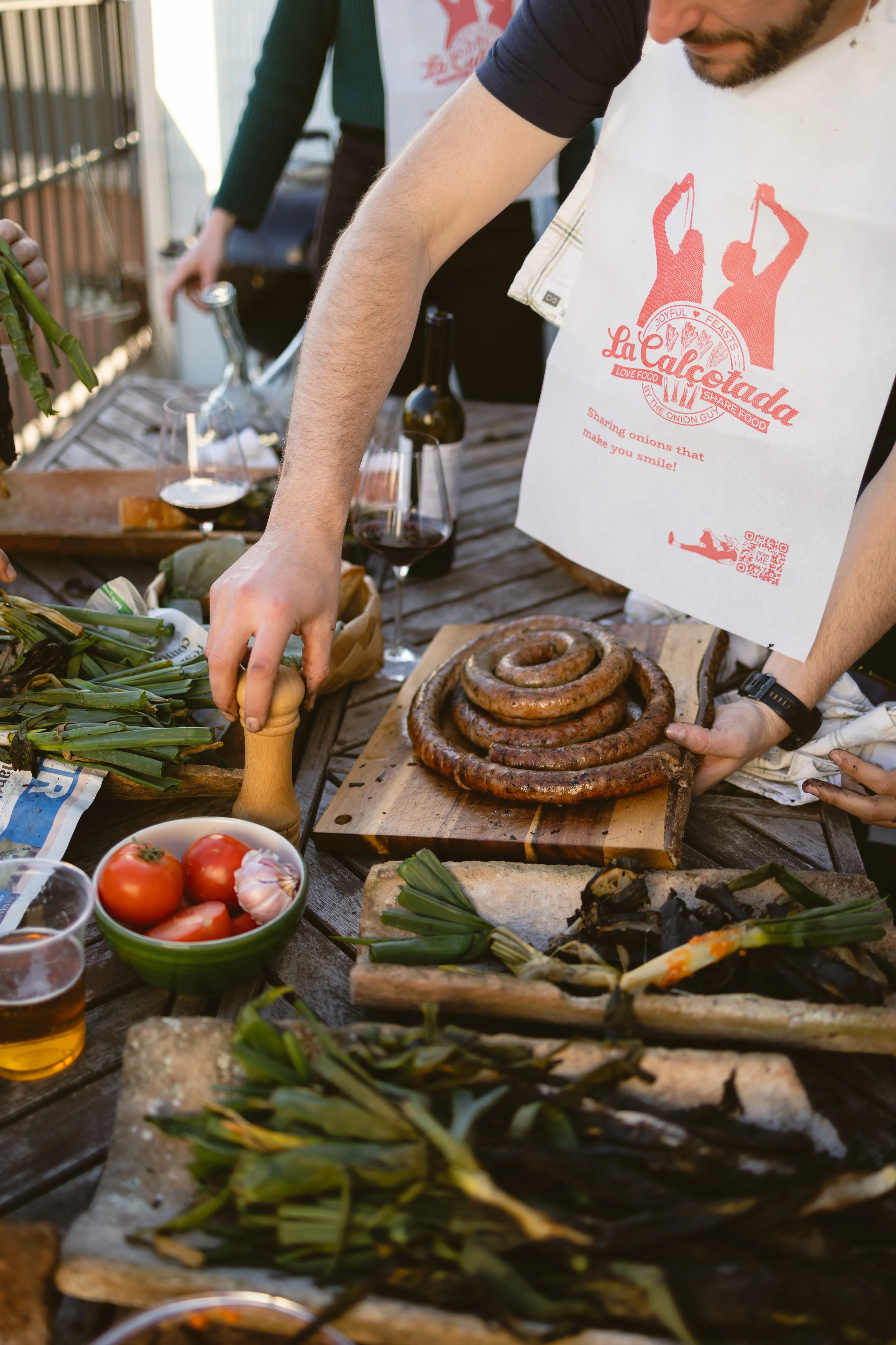 User enjoying La Calçotada